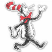 Dr. Seuss | De Kat in de Hoed Loopplank Sticker (Voorkant)