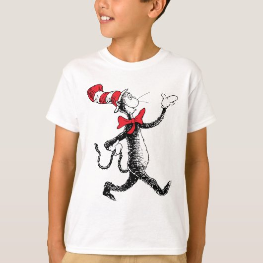 Dr. Seuss | De Kat in de Hoed Loopt T-shirt (Voorkant)