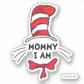 Dr. Seuss | De Kat in de Hoed - Mam, ik ben... Sticker (Voorkant)