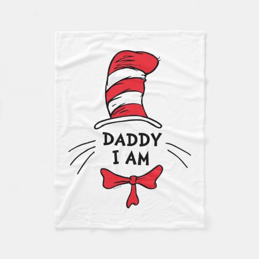 Dr. Seuss | De Kat in de Hoed - Papa ik ben Fleece Deken (Voorkant)