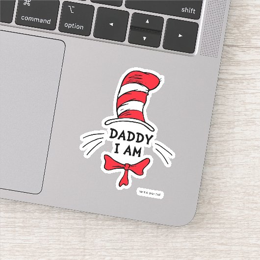 Dr. Seuss | De Kat in de Hoed - Papa ik ben Sticker (Detail)