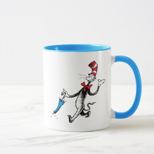 Dr. Seuss | De Kat in de Hoed Paraplu Wandeling Mok (Rechts)