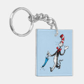 Dr. Seuss | De Kat in de Hoed Paraplu Wandeling Sleutelhanger (Voorkant Links)
