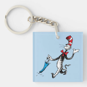 Dr. Seuss De Kat in de Hoed Paraplu Wandeling Sleutelhanger