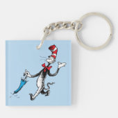 Dr. Seuss | De Kat in de Hoed Paraplu Wandeling Sleutelhanger (Achterkant)