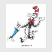 Dr. Seuss | De Kat in de Hoed Paraplu Wandeling Sticker (Vel)