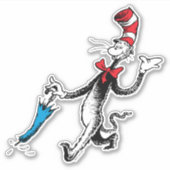 Dr. Seuss | De Kat in de Hoed Paraplu Wandeling Sticker (Voorkant)