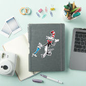 Dr. Seuss | De Kat in de Hoed Paraplu Wandeling Sticker (iPad Cover)