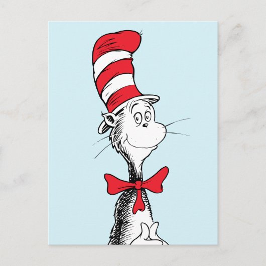 Dr. Seuss De Kat in de Hoed Staat Fier Overeind Briefkaart (Voorkant)