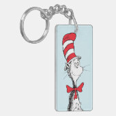 Dr. Seuss De Kat in de Hoed Staat Fier Overeind Sleutelhanger (Voorkant Links)