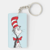 Dr. Seuss De Kat in de Hoed Staat Fier Overeind Sleutelhanger (achterkant)