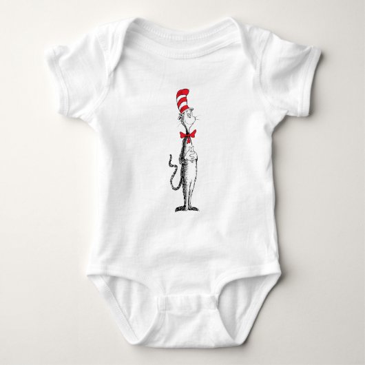 Dr. Seuss De Kat in de Hoed Staat Rechtop Romper (Voorkant)