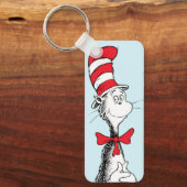 Dr. Seuss De Kat in de Hoed Staat Rechtop Sleutelhanger (Voorkant)
