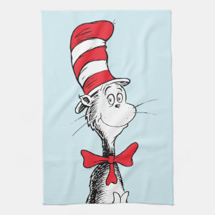 Dr. Seuss De Kat in de Hoed Staat Rechtop Theedoek