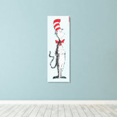 Dr. Seuss De Kat in de Hoed Staat Trots Canvas Afdruk (Insitu (Houten vloer))