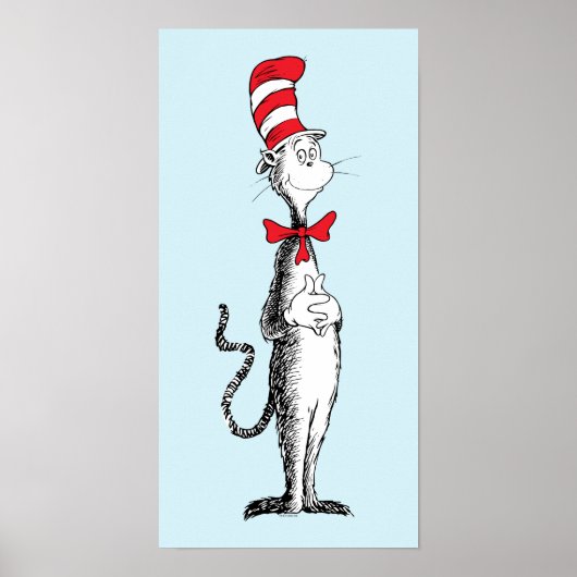 Dr. Seuss De Kat in de Hoed Staat Trots Poster (Voorkant)