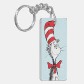 Dr. Seuss De Kat in de Hoed Staat Trots Sleutelhanger (Voorkant Links)