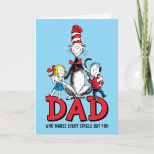 Dr. Seuss De Kat in de Hoed Vaderdag Kaart