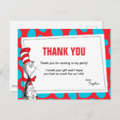 Dr. Seuss | De Kat in de Hoed Verjaardag Bedankt Briefkaart (Voorkant / Achterkant)