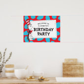 Dr. Seuss | De Kat in de Hoed Verjaardagsfeestje Poster (Keuken)