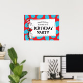 Dr. Seuss | De Kat in de Hoed Verjaardagsfeestje Poster (Thuiskantoor)