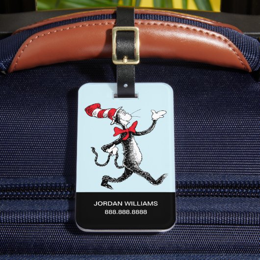 Dr. Seuss | De Kat in de Hoed Wandelpad Bagagelabel (Voorkant Insitu 2)