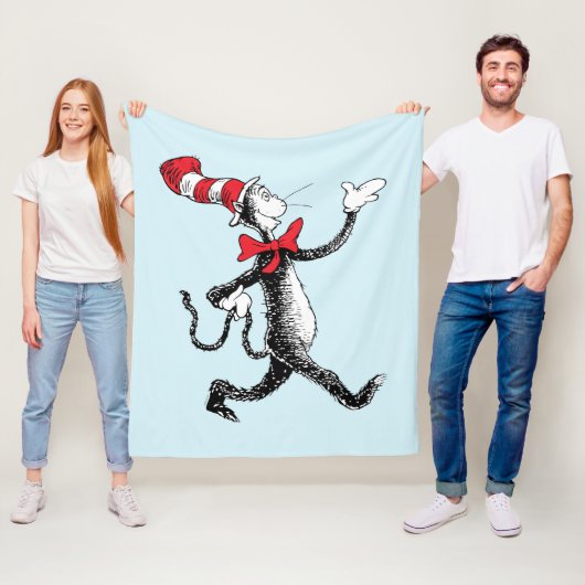 Dr. Seuss | De Kat in de Hoed Wandelpad Fleece Deken (In situ)