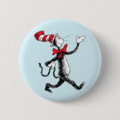 Dr. Seuss | De Kat in de Hoed Wandelpad Ronde Button 5,7 Cm (Voorkant)