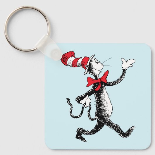Dr. Seuss | De Kat in de Hoed Wandelpad Sleutelhanger (Voorkant)