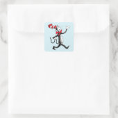 Dr. Seuss | De Kat in de Hoed Wandelpad Vierkante Sticker (Tas)