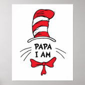 Dr. Seuss | De kat in de Pet - Papa I am Poster (Voorkant)