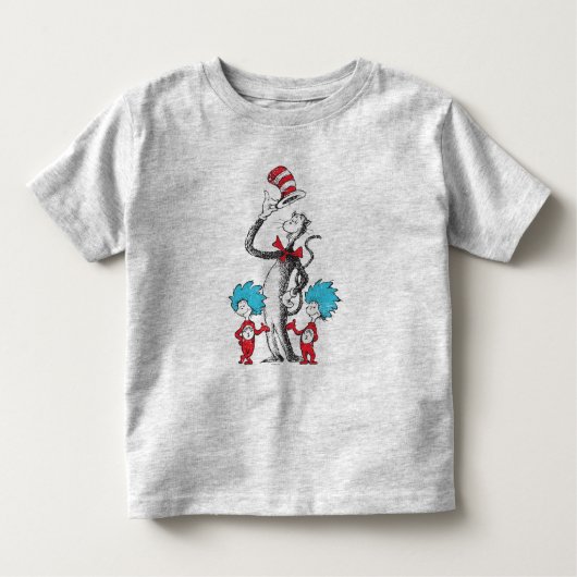 Dr. Seuss | De kat in het Pet, ding 1 en ding 2 Kinder Shirts (Voorkant)