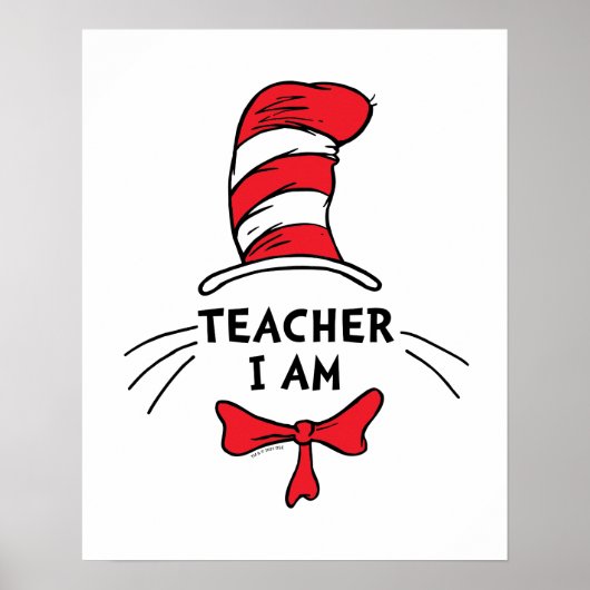 Dr. Seuss | De kat in het Pet - Leraar I Poster (Voorkant)