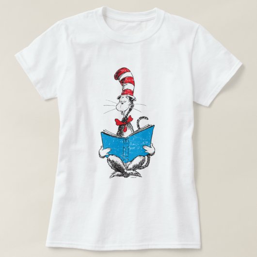 Dr. Seuss| De kat in het Pet - Lezen T-shirt (Design voorkant)