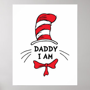 Dr. Seuss   De kat in het Pet - Papa die ik ben Poster