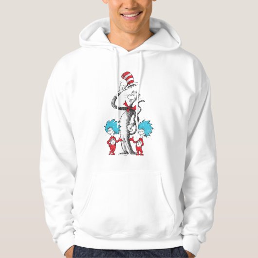 Dr. Seuss| De kat in het Pet, Thing 1 & Thing 2 Hoodie (Voorkant)