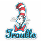 Dr. Seuss | De kat met de hoed in de problemen Sticker (Voorkant)
