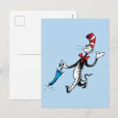 Dr. Seuss | De Kat met de Hoed Paraplu Wandelweg Briefkaart (Voorkant / Achterkant)