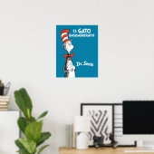 Dr. Seuss De Kat met de Hoed Spaans Poster (Thuiskantoor)
