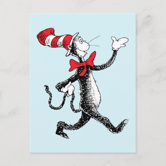 Dr. Seuss | De Kat met de Hoed Wandelpad Briefkaart (Voorkant)