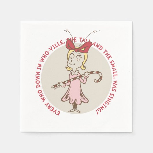 Dr. Seuss| De knuppel| Cindy-Lou Who - Cute Quot Servetten (Voorkant)