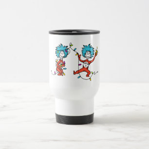 Dr. Seuss  De knuppel  Dans 1 & Thing 2 Reisbeker