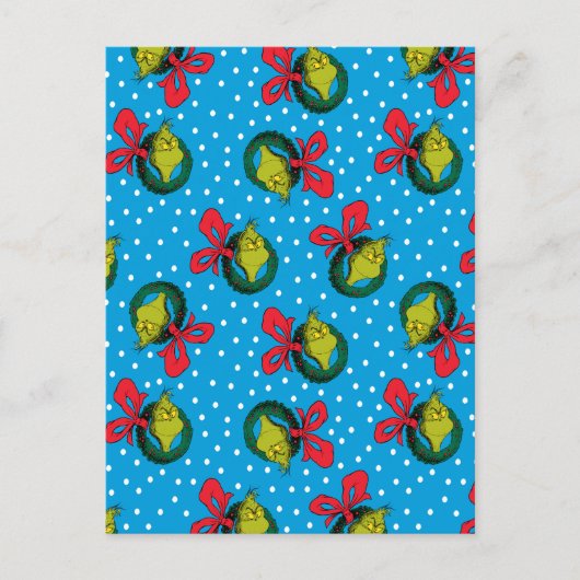 Dr. Seuss| De knuppel| kerstpatroon Feestdagenkaart (Voorkant)