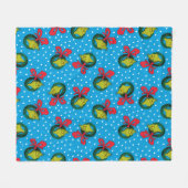 Dr. Seuss| De knuppel| kerstpatroon Fleece Deken (Voorkant (Horizontaal))