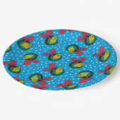 Dr. Seuss| De knuppel| kerstpatroon Papieren Bordje (Gekanteld)