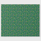 Dr. Seuss| De knuppel| Merry Grinchmas Pattern Cadeaupapier (Vlak)