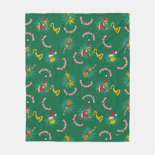 Dr. Seuss  De knuppel  Merry Grinchmas Pattern Fleece Deken