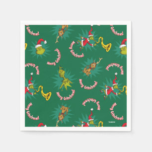 Dr. Seuss  De knuppel  Merry Grinchmas Pattern Servet