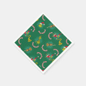 Dr. Seuss| De knuppel| Merry Grinchmas Pattern Servet (Hoek)