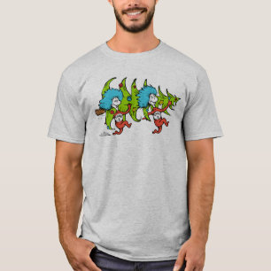 Dr. Seuss De knuppel Thans 1 Thans 2 Kerstmis T-shirt